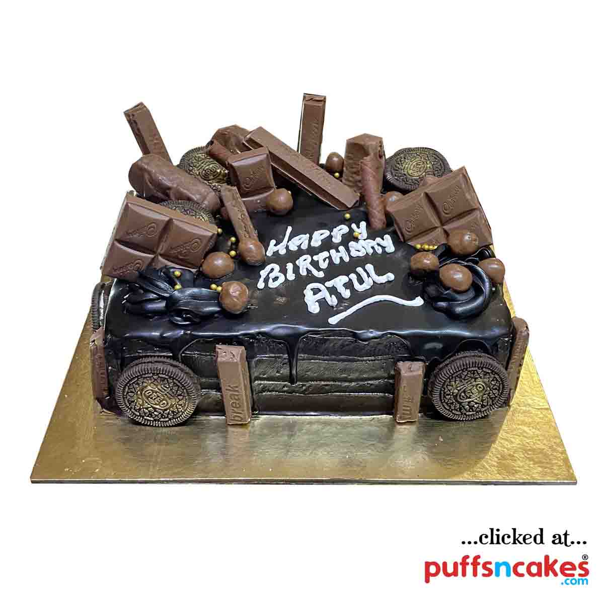 (1879) Chocolate Overload Loaded Cake